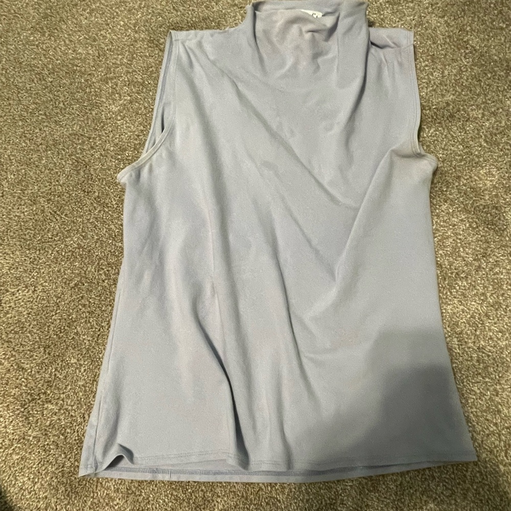 Ann Taylor Light Gray Sleeveless Tank Top